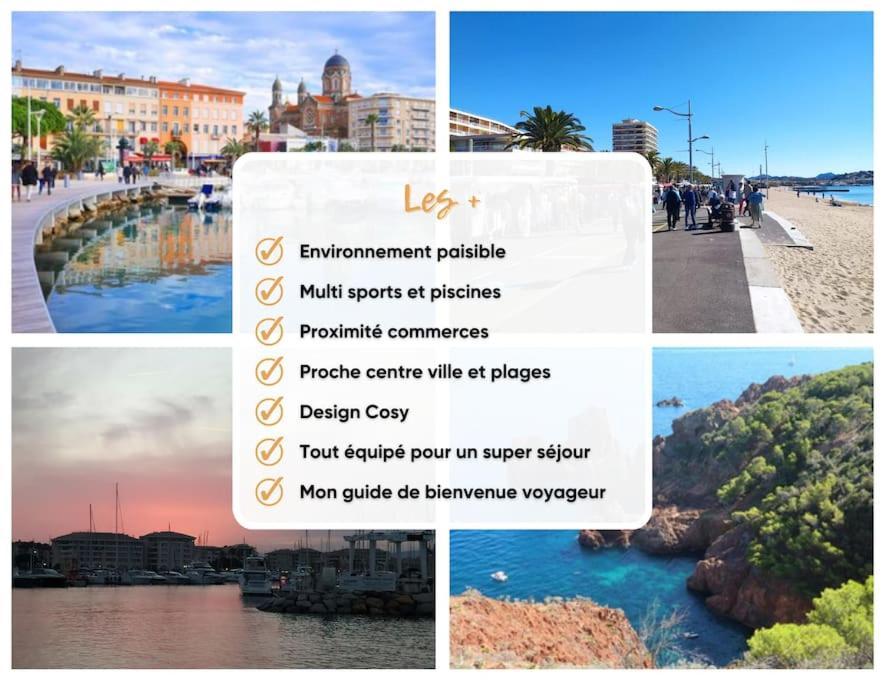 Ideal Saint Raphael Piscine Clim Parking Apartman Kültér fotó